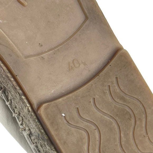 ANTHROPOLOGIE MINT & ROSE PORTOFINO LEATHER JUTE WRAP ESPADRILLE PLATFORMS - Picture 15 of 16